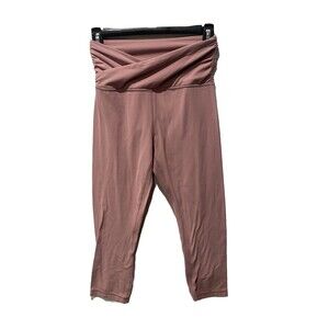 Lululemon Womens Align Cropped 19"Leggings Sz 6 Pink Pull On Workout Athletic